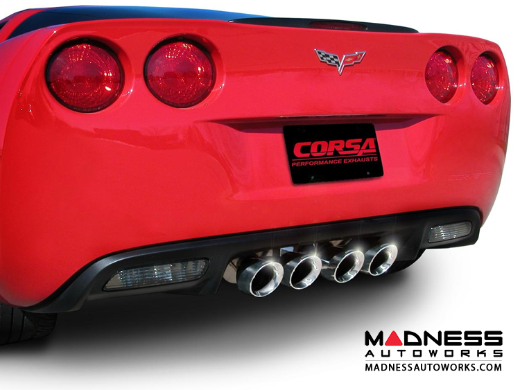 Chevrolet Corvette Exhaust System - Corsa Performance - 6.2L - Extreme Series - Axle Back - Coupe or Convertible